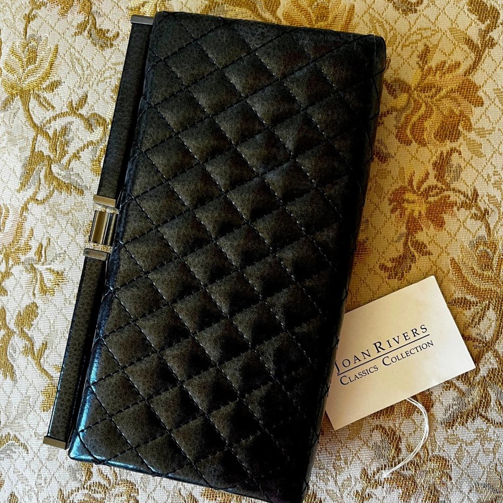 Joan Rivers Classics Collection black clutch